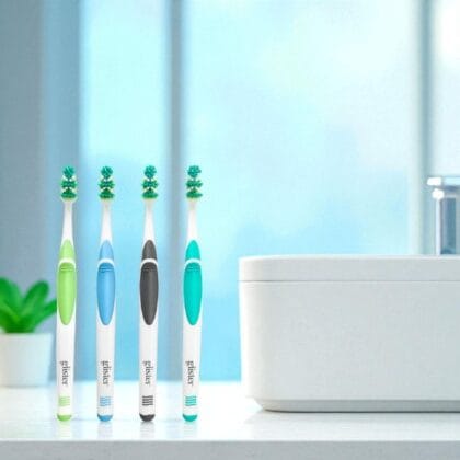 Glister™ Универсальная зубная щетка со щетиной средней жесткости (4 шт)